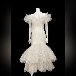 Vintage White Prom Dress